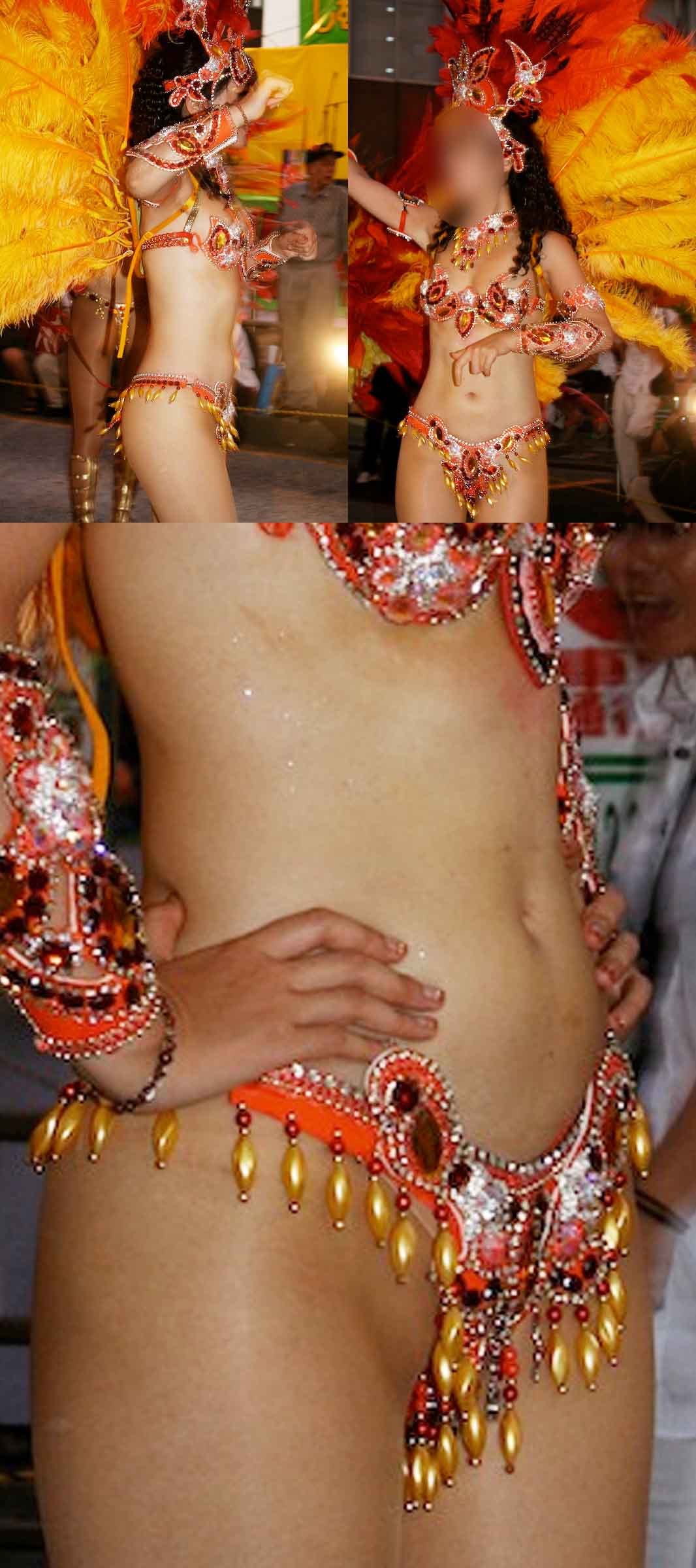 【写真】超美形の女優ルックスの黒カーリーヘアースタイル抜群な健康美サンバダンサー Vol.1 高画質192枚!