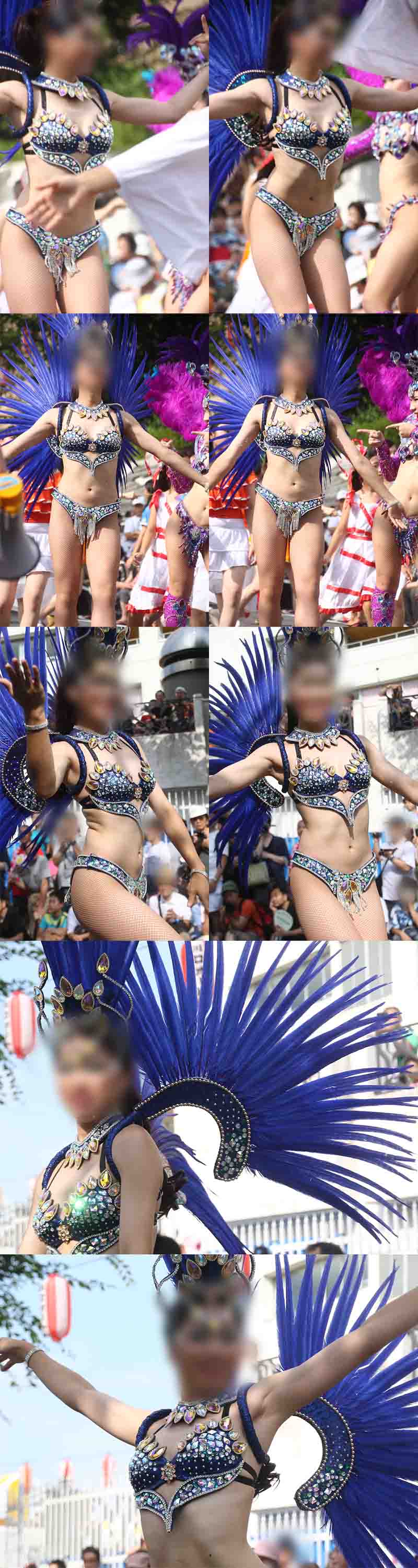 【写真】群青の綺羅星!長身色白スレンダーの女子大生サンバダンサー 高画質296枚! vol.2