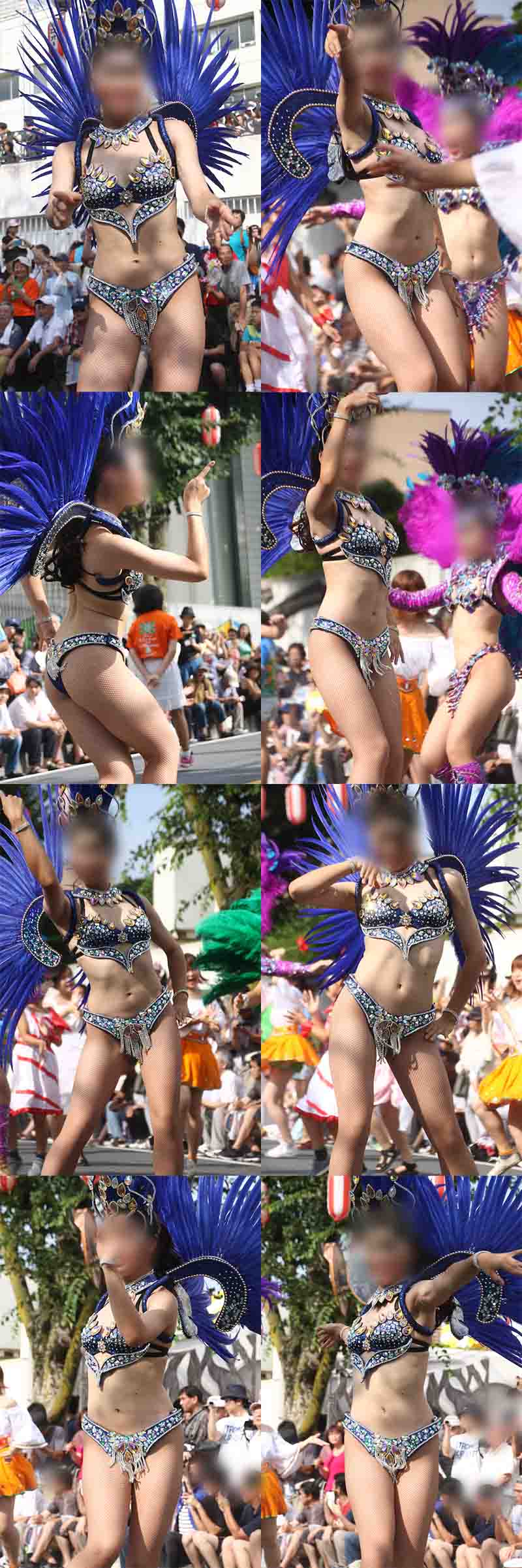 【写真】群青の綺羅星!長身色白スレンダーの女子大生サンバダンサー 高画質296枚! vol.2