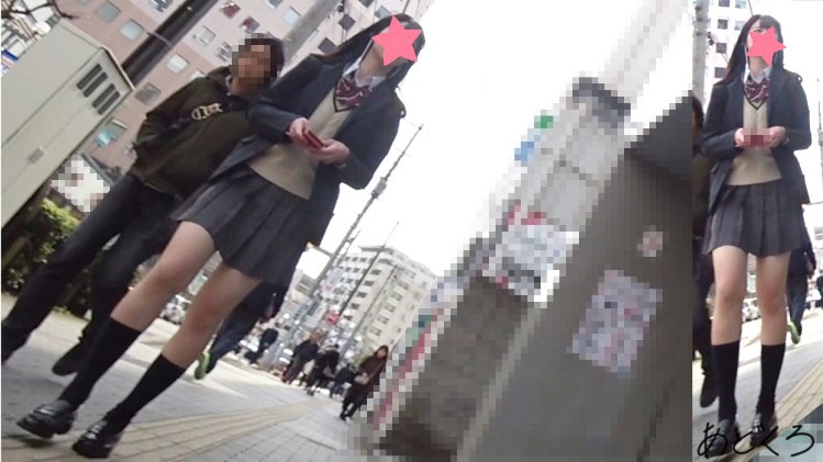 【制服JK】さかさんぽ No.040 完璧なスタイルを持つモデルJKは、お尻もパンツも完璧だった!【顔出し】