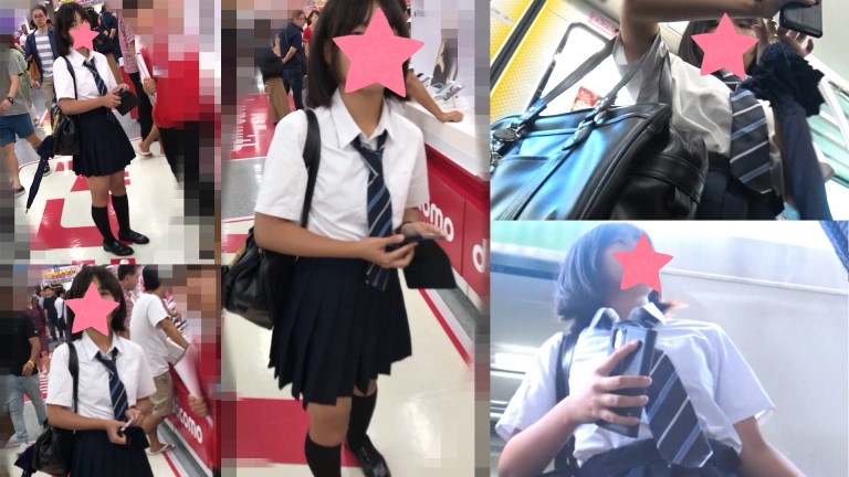 【制服JK】さかさんぽ No.048 一目惚れシリーズ第三弾!これぞダイヤの原石!はじめてのパンチラ!?【顔出し】