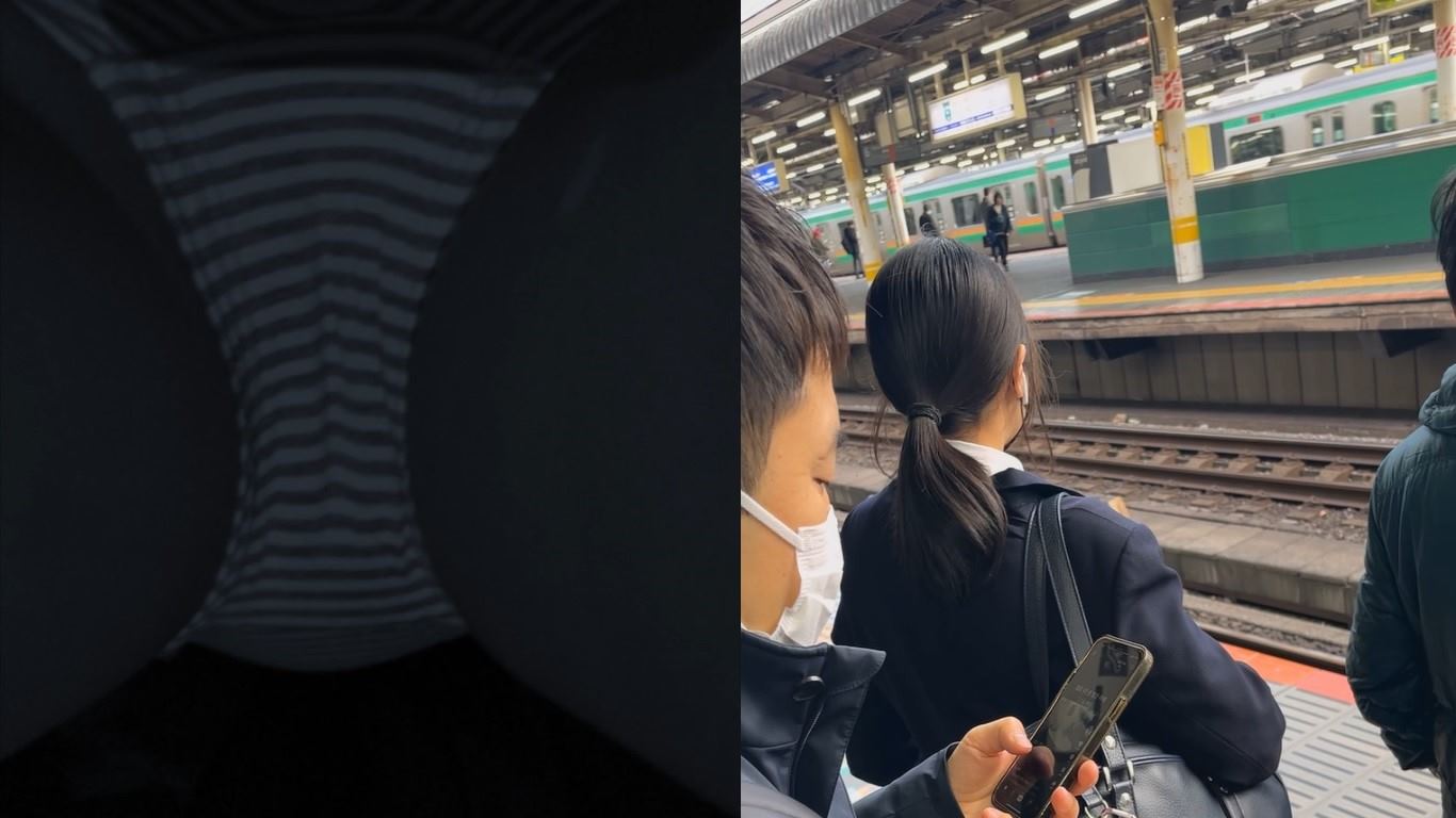素人プレイ日記１１８TRAIN目★イヤホンで音楽を聴きながら電車を待つ女子の生態