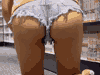 PALPIS 公然露出お尻まる出しホットパンツ美女　マンガ喫茶店内でお尻まる見えの極小ホットパンツ美女を激写！！ Part1 85485