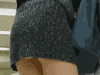 街中美女パンチラ＆スカートめくり　ニットタイトスカートからパンツモロ見え！！スカートめくってお尻まる出し！！ Part1