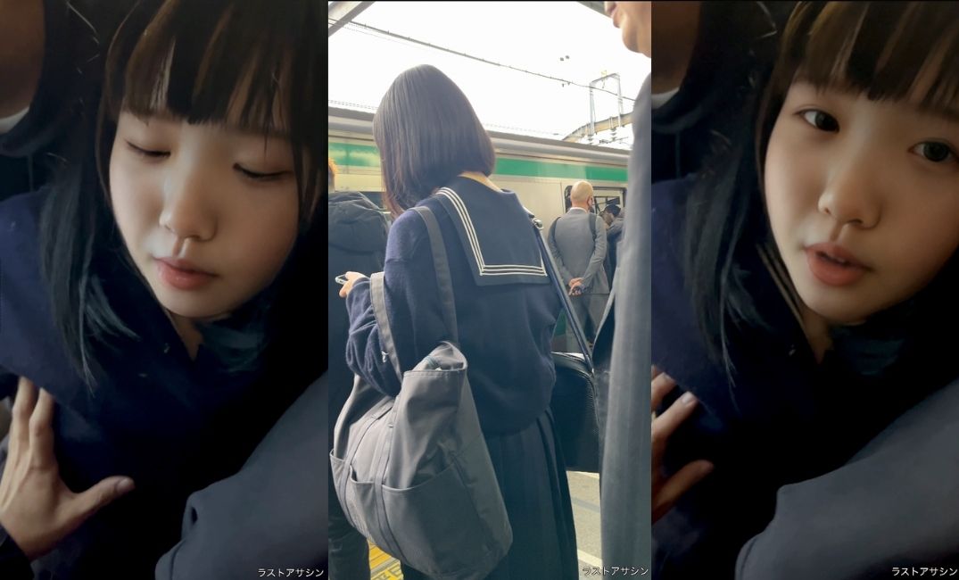 サンプル【忍射Ep102】黒タイツ生娘に触りとぶっかけ。初冬の朝にて