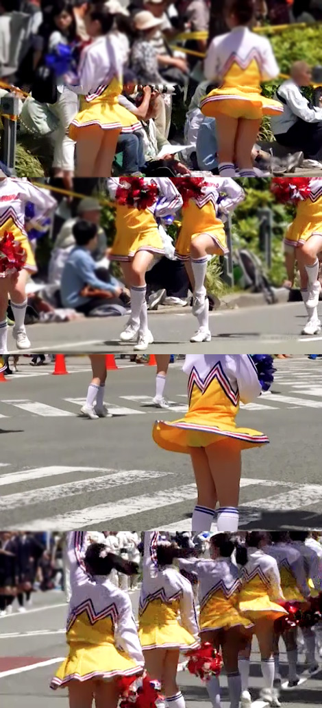 期間限定。思わず目が釘付けになってしまったJKバトン・トワラーのパレード
