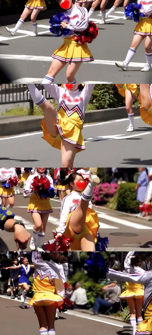 期間限定。思わず目が釘付けになってしまったJKバトン・トワラーのパレード
