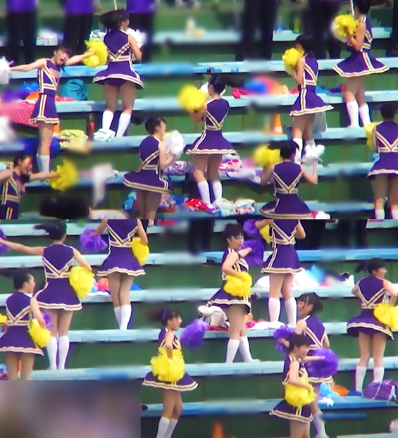 ハイソックス女子高生チアダンスってイイ(^^)/　