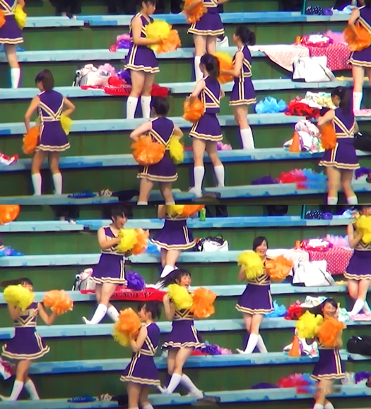 ハイソックス女子高生チアダンスってイイ(^^)/　