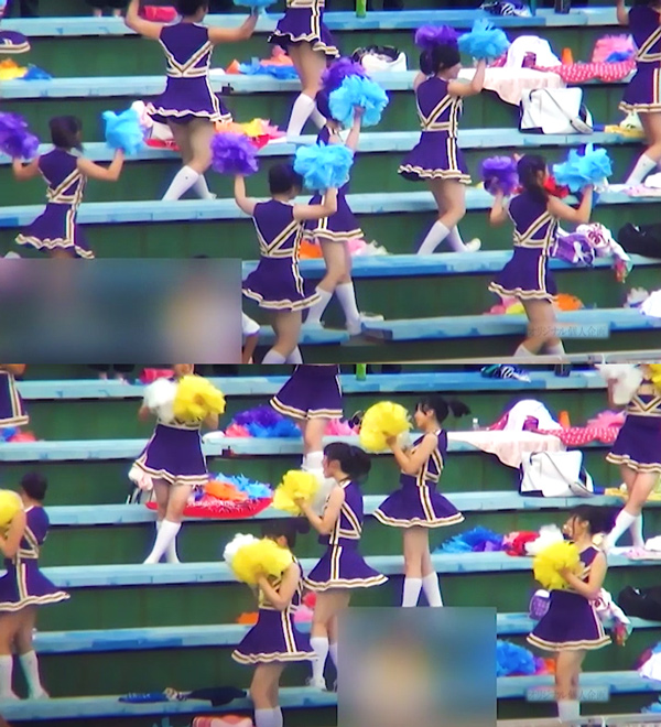 ハイソックス女子高生チアダンスってイイ(^^)/　