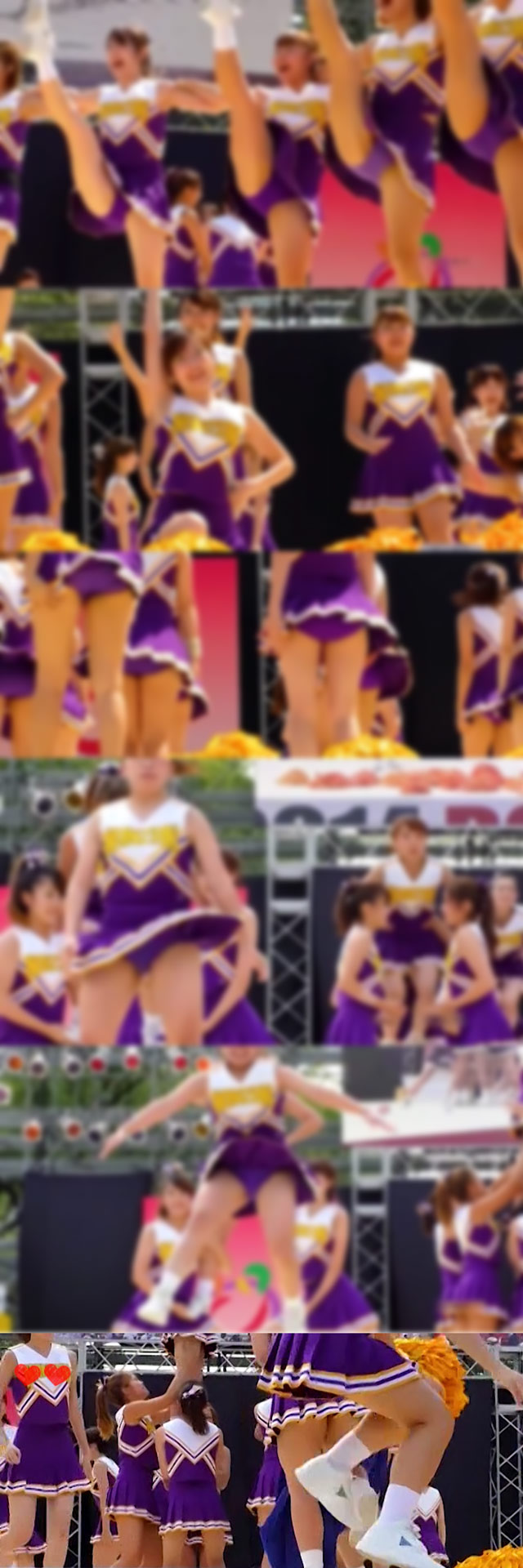 女子大生チームとは思えないくらいにあどけなくって可愛らしいチアーパフォーマンスにゾッコン!