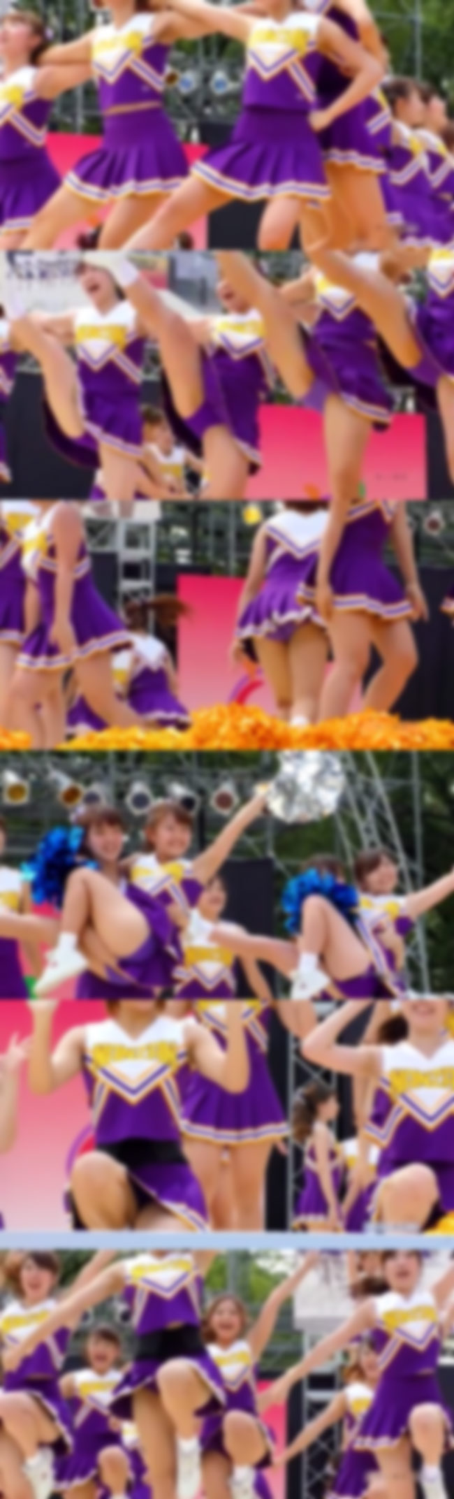 女子大生チームとは思えないくらいにあどけなくって可愛らしいチアーパフォーマンスにゾッコン!
