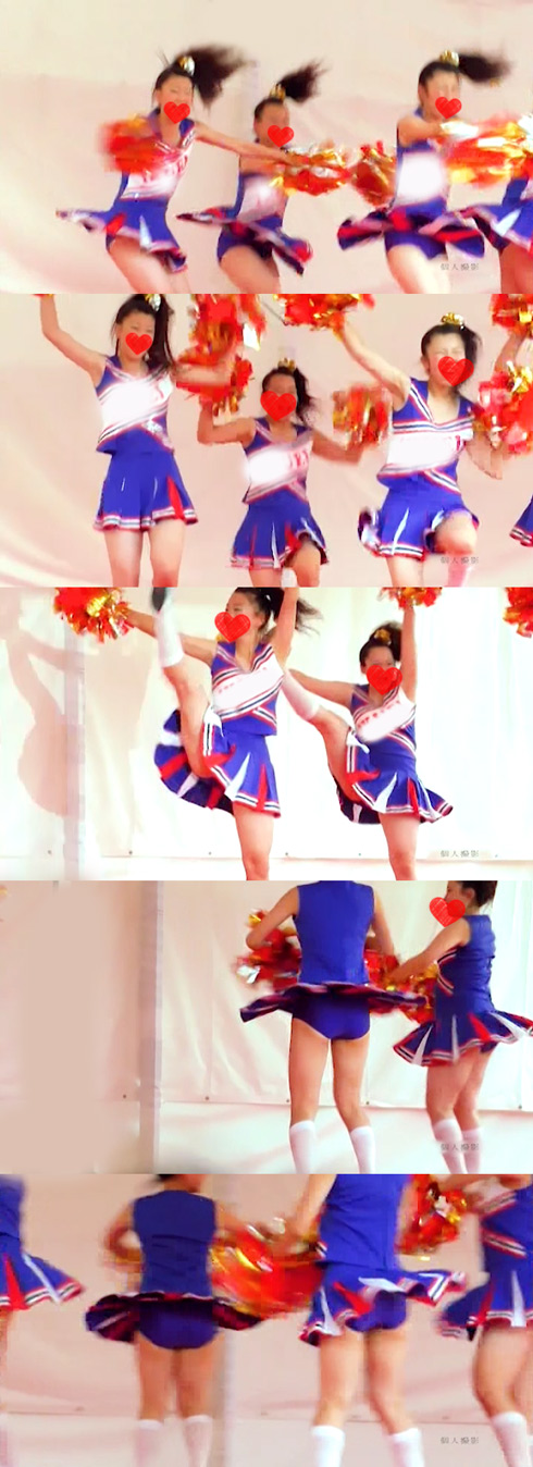 女子校生チアー。もぅ何も語る事はありません素晴らしい。ただただ可愛いです。