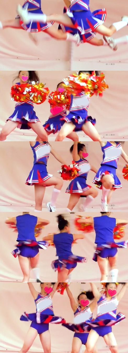 女子校生チアー。もぅ何も語る事はありません素晴らしい。ただただ可愛いです。