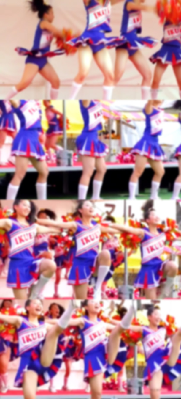 女子校生チアー。もぅ何も語る事はありません素晴らしい。ただただ可愛いです。