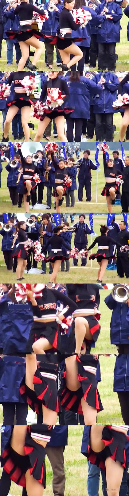 女子大生チアリーダー５チーム、同一イベント会場にて撮影(ほぼ超有名校)