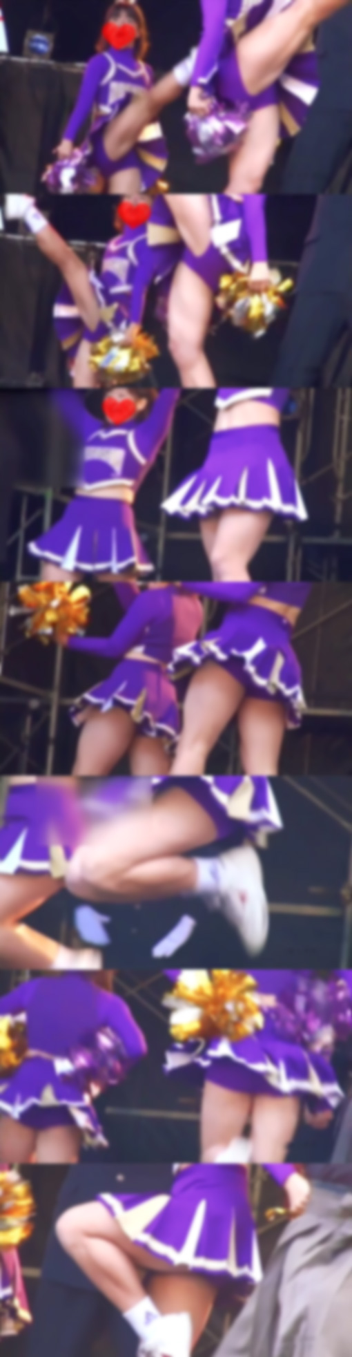 女子大生チアリーダーとバトントワラー。中規模で行かないと観られないイベント至近距離から撮影セット