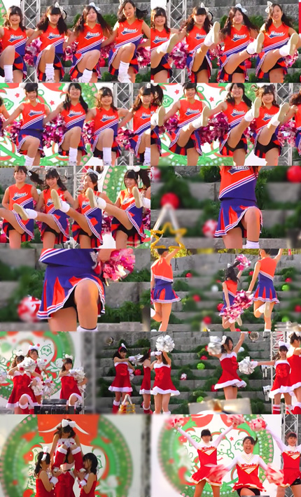 女子大生チアリーダーとバトントワラー。中規模で行かないと観られないイベントスペシャルセットA