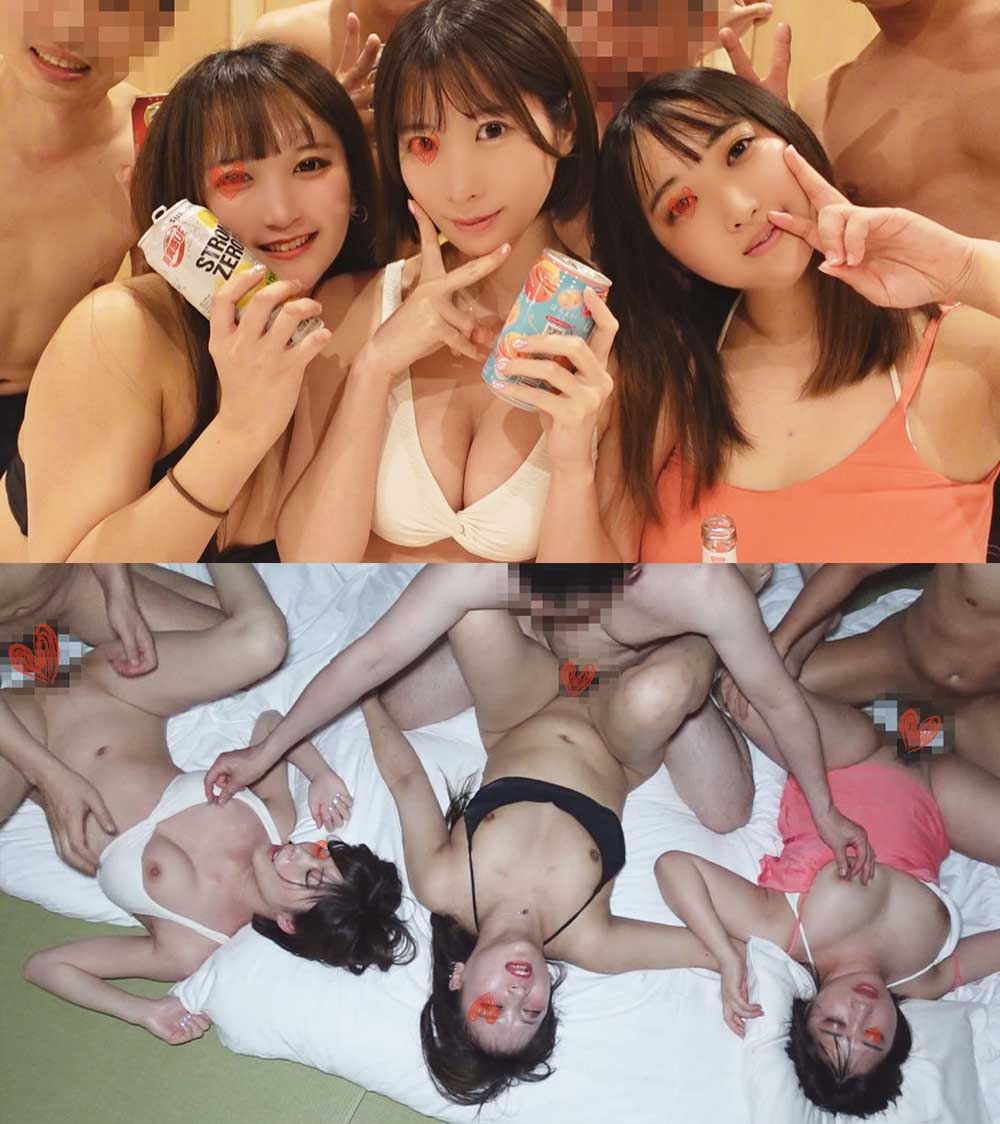 PALPIS S県◎浜ビーチ海水浴旅行／地元看護女子大生3名①【特典3本】 87858