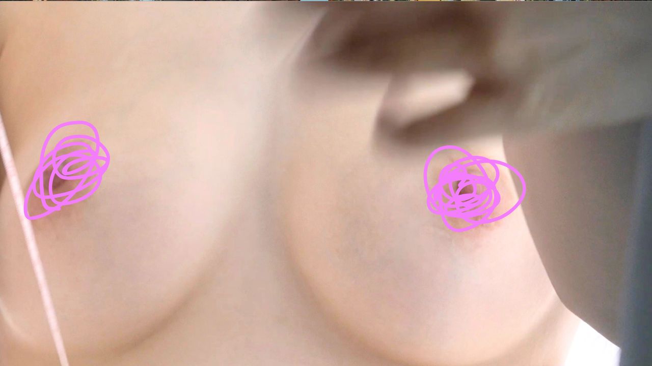 【試着室24】【巨乳青チェギャルのおっぱい計測&ルーズパンチラ】