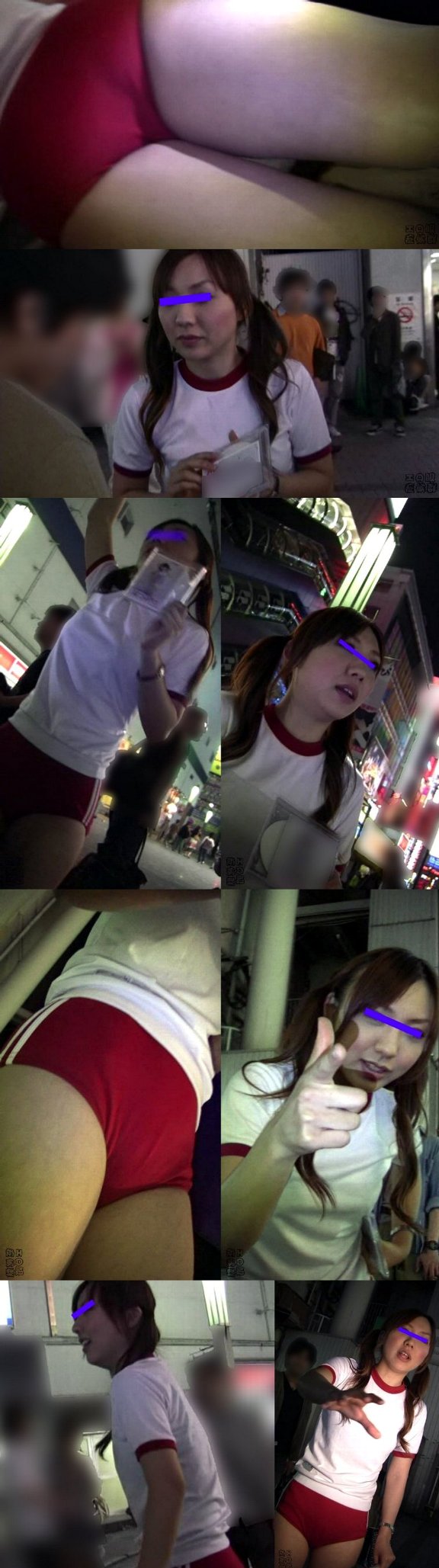 ストリートコスプレ!ヤバい時代のヤバい映像01[ブルマコスのビラ配りのお姉さんブチ切れる】
