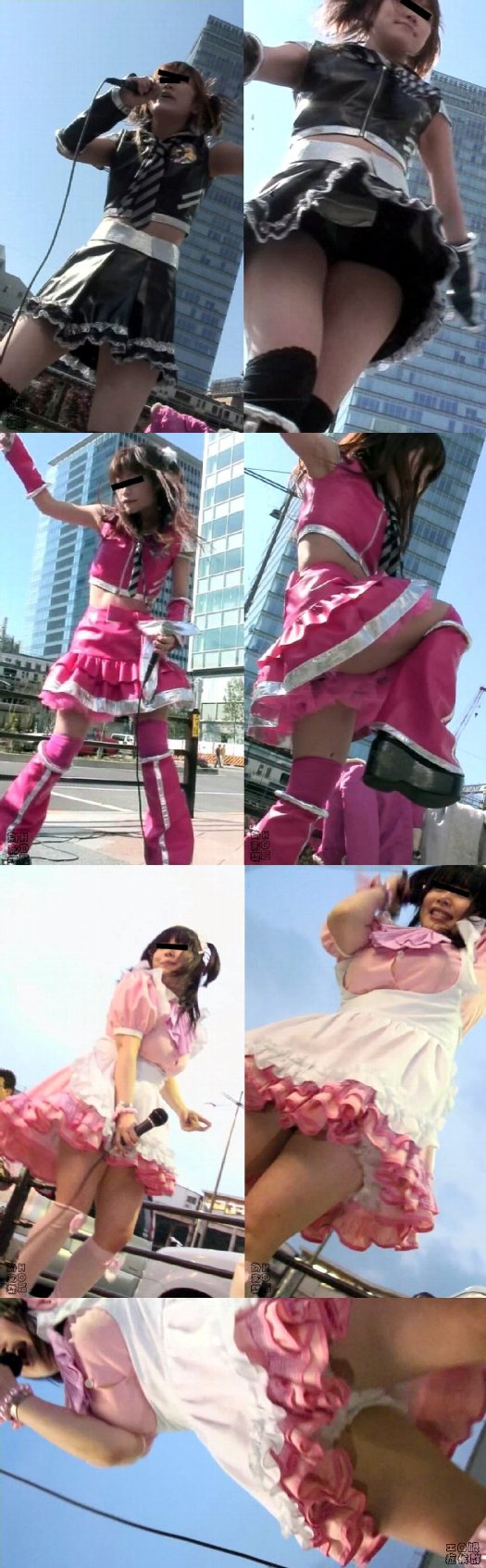 ストリートコスプレ!ヤバい時代のヤバい映像03[ホンモノアイドルのパンチラ】