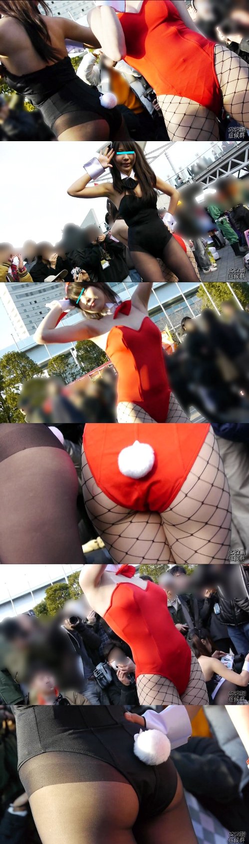 コスプレイヤー激烈露出事情02「寒空で発見メチャ土手の高いバニーさん」