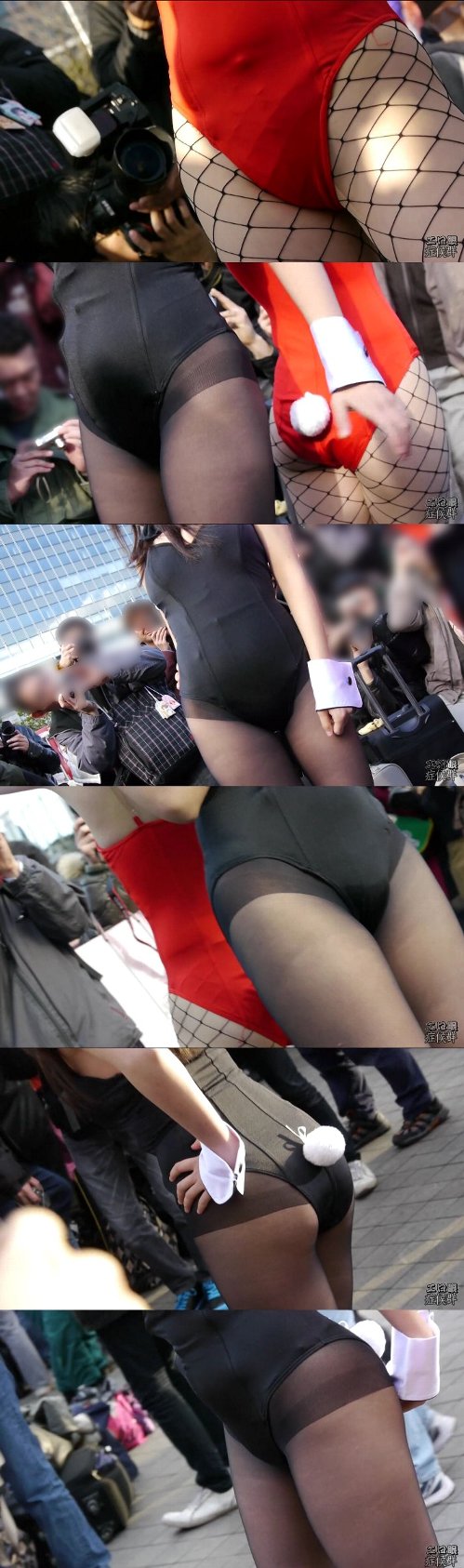 コスプレイヤー激烈露出事情02「寒空で発見メチャ土手の高いバニーさん」