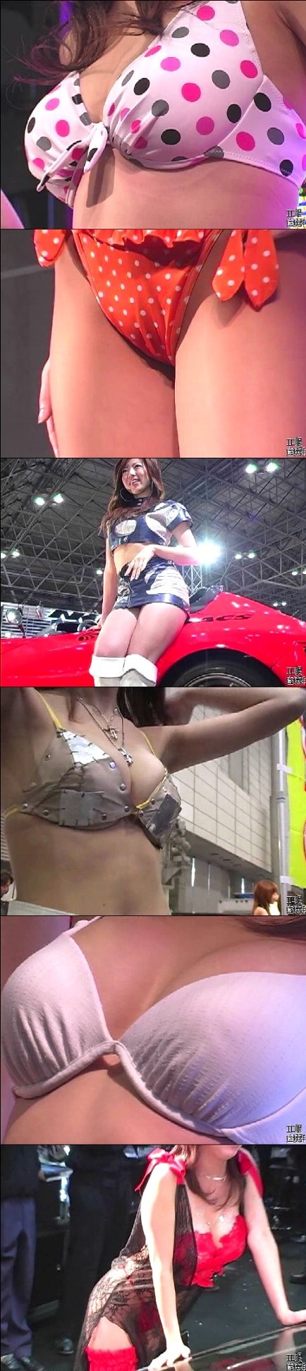 キャンギャル絶頂時代07「乳輪位置まで下がり気味だったブラ直し&脇ズーム&谷間ズーム」