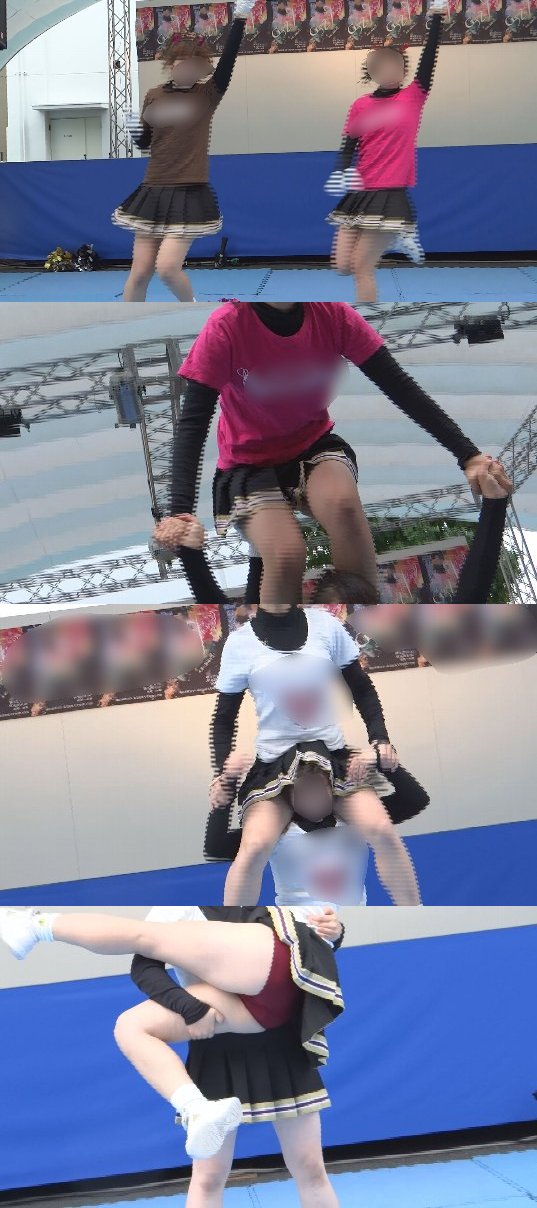 チア激烈投稿クロニカル01【潜入!学園祭、名門チームの美味アンスコ】