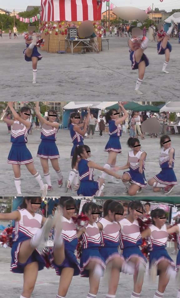 チア激烈投稿クロニカル10【アンスコからハミ出た青春世代生パンツ!白!村の盆踊り大会出没編】