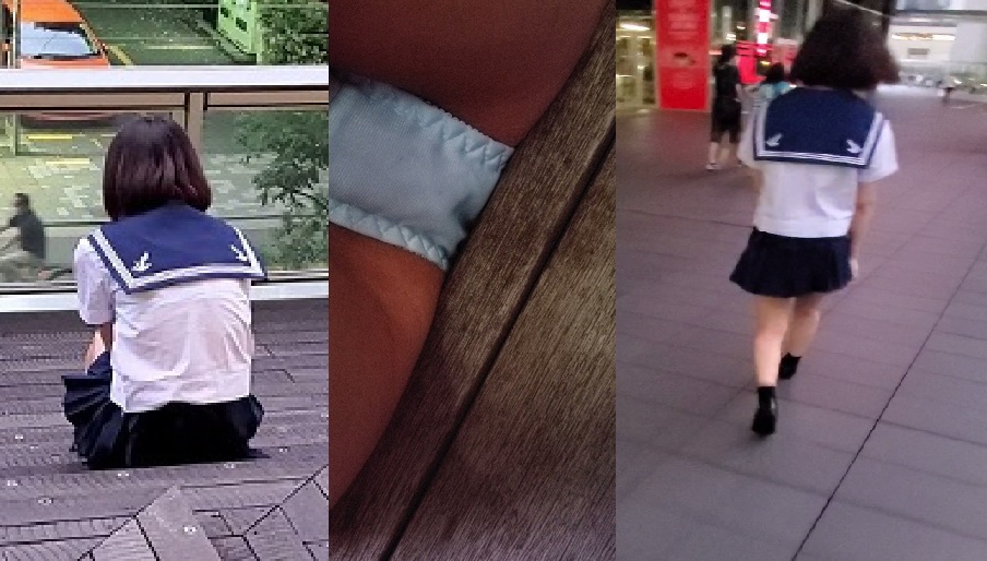 【関東有名校】大勢の前で囲み魔の手 自然光で超肌感 超接写で触られまくるKちゃん