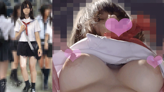 【電車悪戯動画2本セット】パイパン巨乳美少女＆奇跡の爆乳美少女W中出し悪戯