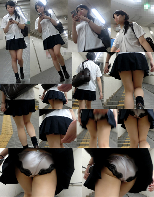 スカートめくり47~派手にめくられエロP食い込む美尻が丸出し非情めくりパンチラ〜