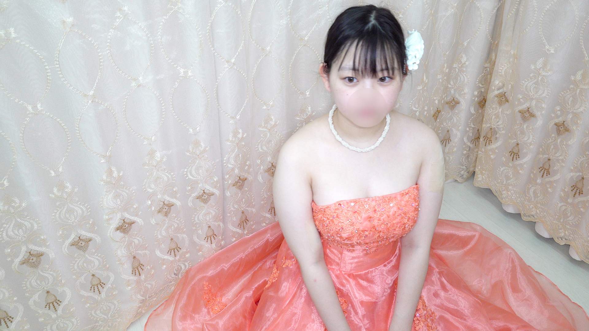 爆乳妊婦さんの胸チラ・ずり落ちハプニング【新婦・前撮り・ドレス胸チラ】