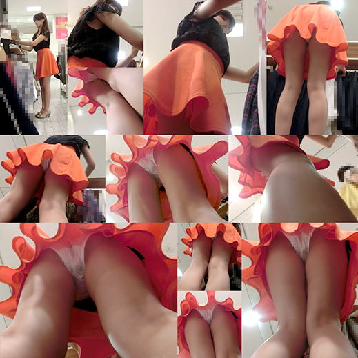 横乳はみブラがエロい店員のパンツもお胸もじっくり堪能!もろ出しな脇もエロい!ショップ店員シリーズvol34