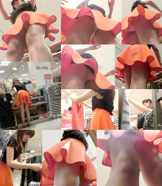 横乳はみブラがエロい店員のパンツもお胸もじっくり堪能!もろ出しな脇もエロい!ショップ店員シリーズvol34