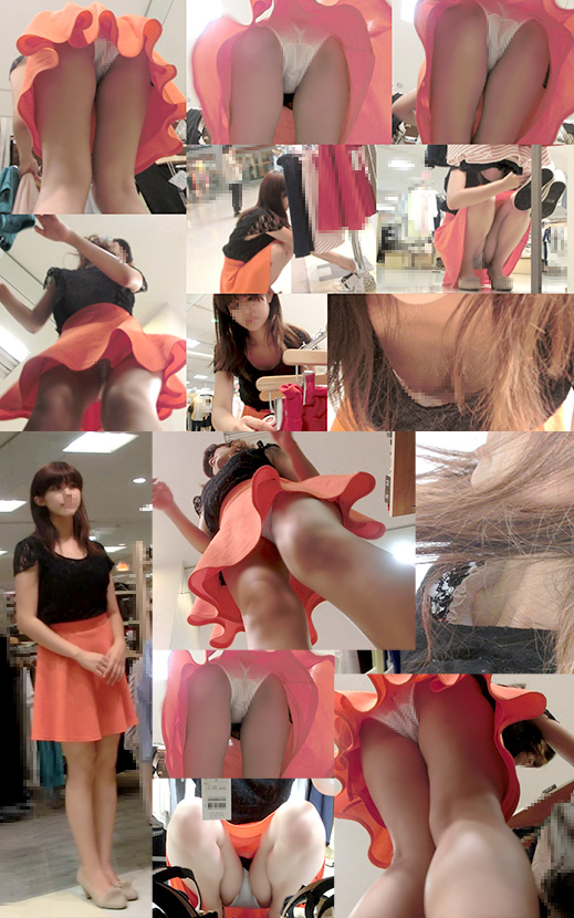 横乳はみブラがエロい店員のパンツもお胸もじっくり堪能!もろ出しな脇もエロい!ショップ店員シリーズvol34