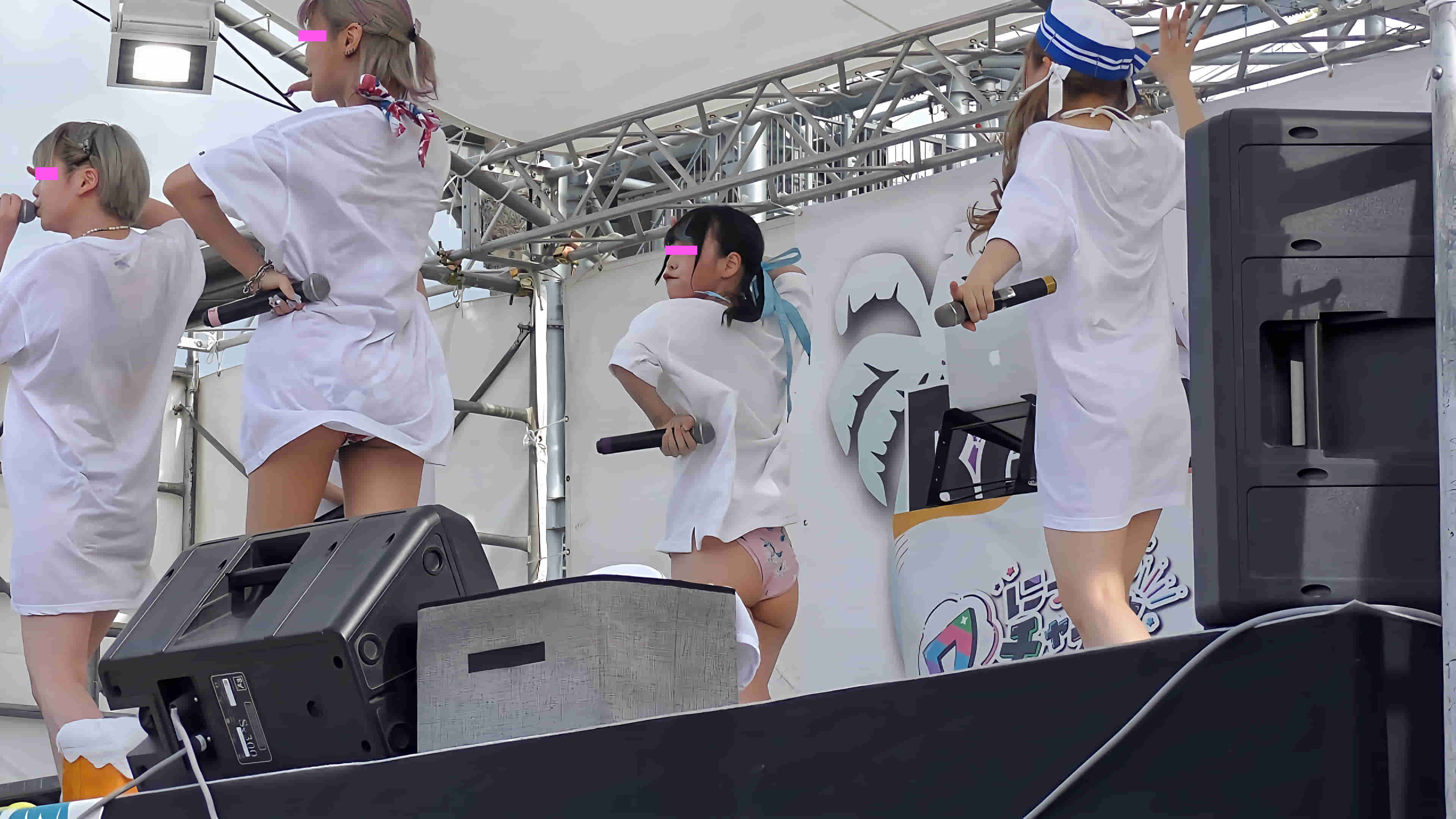 ビーチの歌姫たち＃036：【4K動画】濡れたTシャツがセクシー！！