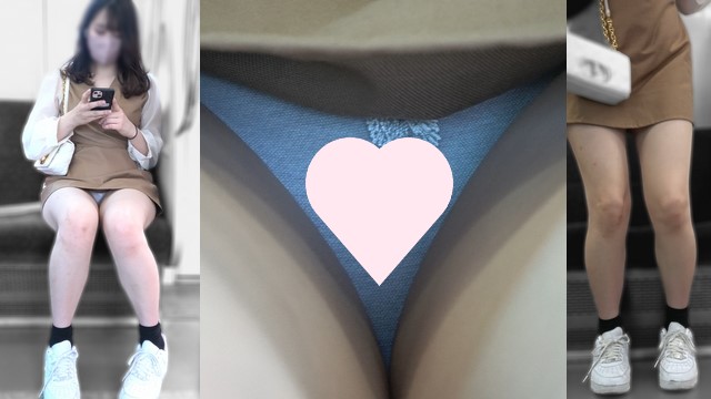 【12月28日まで顔モザなし】モデル体型の美女さんのミニスカワンピから見える純白[4K動画][顔出し][ドアップあり]