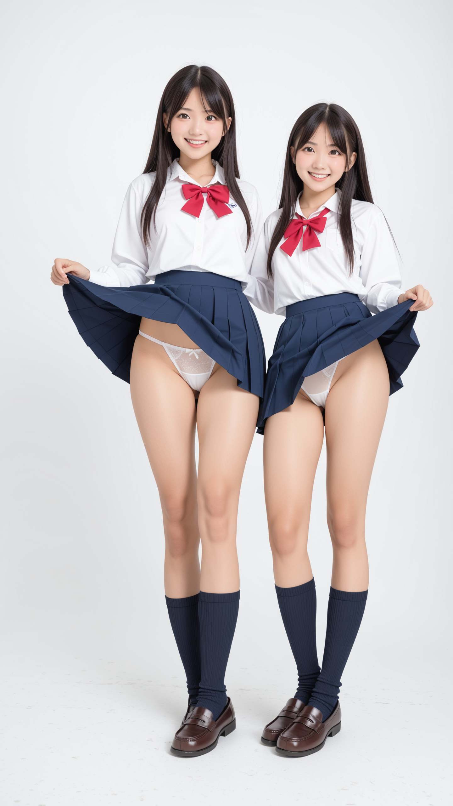プリクラおふざけパンチラ  ～仲良し制服女子編～