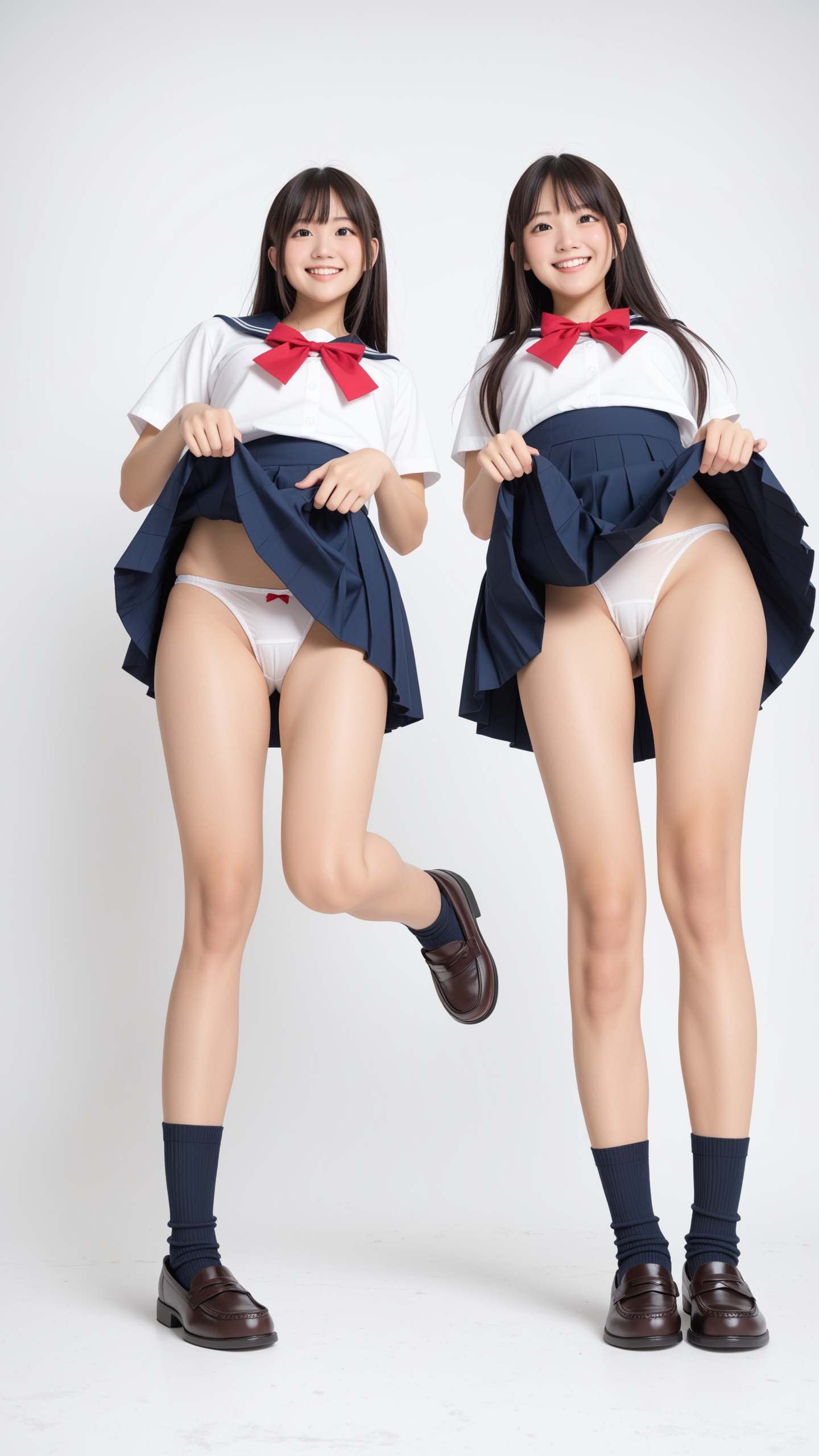 プリクラおふざけパンチラ  ～仲良し制服女子編～