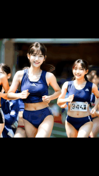 【動画】ブラを着け忘れた巨乳女子の運動会