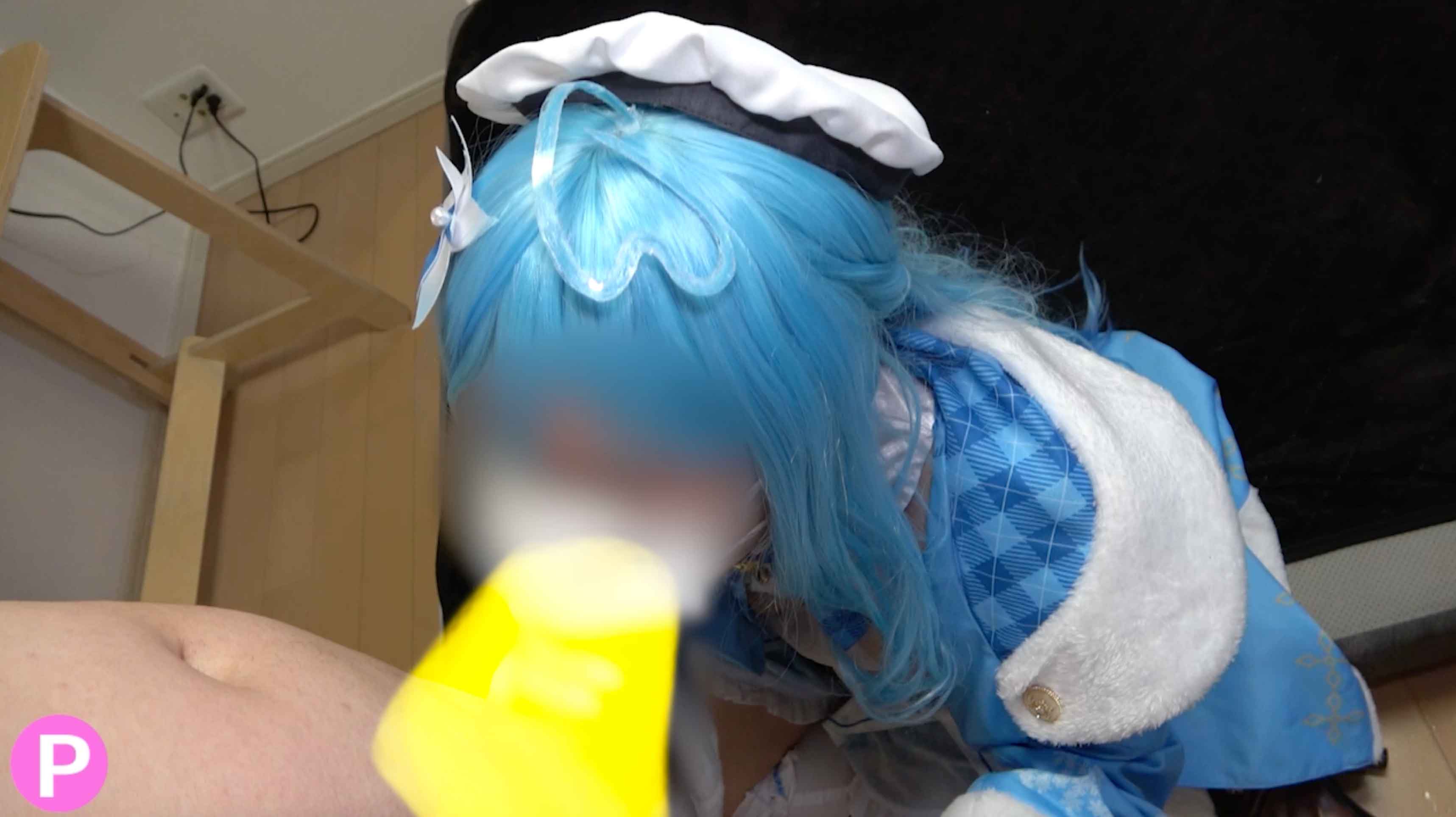 Gcup素人レイヤーデビュー【Vtuber】雪花ラミ〇初撮りレイヤーりんかちゃん、柔らかいGcupで童貞くんたちにパイズリからの