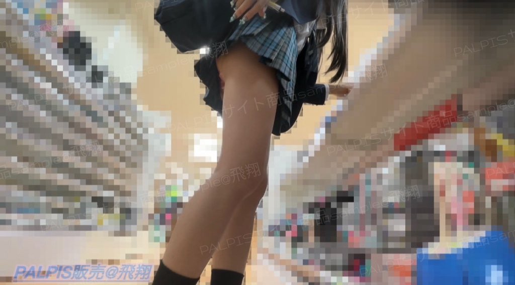 青い思い出.16 カメラ滑り込ませて青チェ生ピンク近距離接写