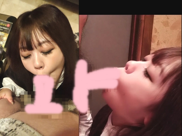 【プレミア芸能人】【豪華3アングル】過去作No1の神フェラテク!!　フォロワー●万人の爆乳美女にノーハンドフェラで、1週間溜めた
