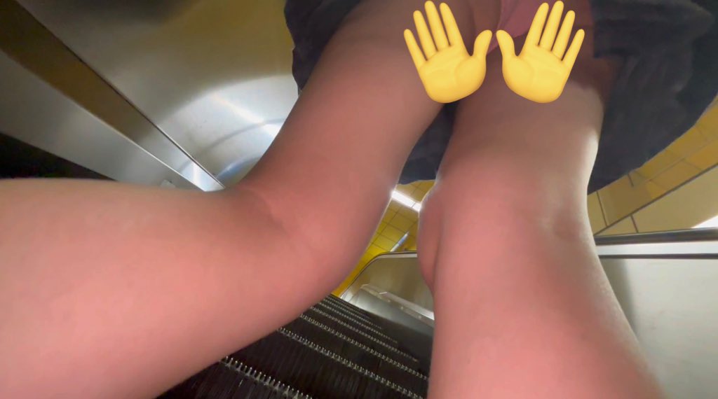 失踪_1 エスカ手撮り逆さのJK3日分