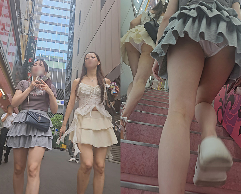 Vol.5 やたら目立っていたミニスカ2人組がいたので撮影してみた