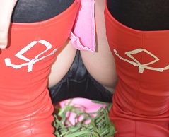 【画像】コスプレイヤーのスカートの中！黒アンスコ撮影③「まど〇ギ 佐〇杏子」「リゼ〇 〇ム」など多数収録！