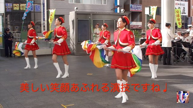 伝説画像　（K）カラーガード　演技０２